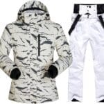 ski jacket and pants set - grey