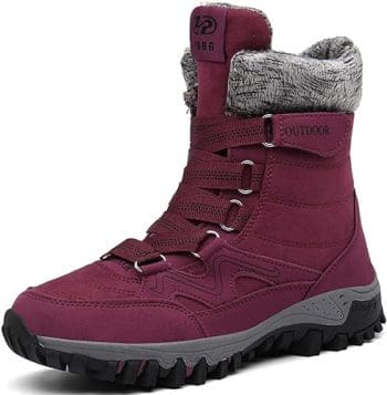 Women Men Snow Boots Winter Fur Lined